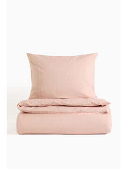H&M - Multi-Color Striped Single Duvet Cover Set
