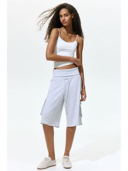 H&M - Women Grey Knee-Length Sweatshorts