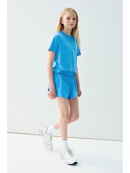 H&M MOVE - Girls Blue Running Shorts With Drymove