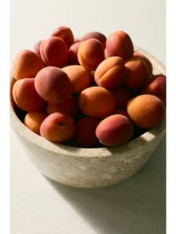 H&M - Beige Large Marble Serving Bowl