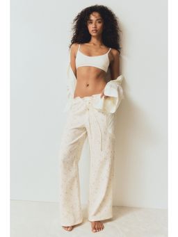 H&M - Women White Muslin Pyjama Bottoms
