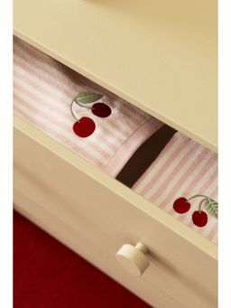 H&M - Multi-Color Embroidery-Detail Bath Towel
