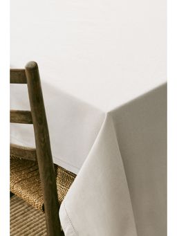 H&M - Beige Cotton Tablecloth
