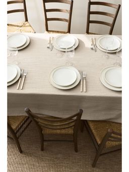 H&M - Beige Linen-Blend Tablecloth