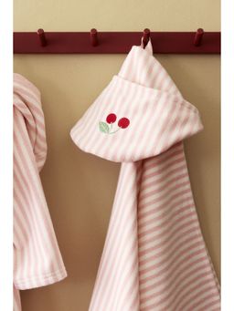 H&M - Multi-Color Embroidery-Detail Hooded Bath Towel