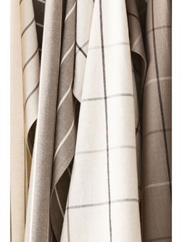 H&M - Brown 2-Pack Linen-Blend Tea Towels