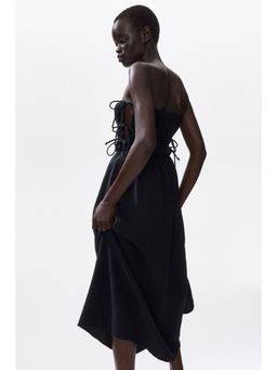 H&M - Women Black Muslin Bandeau Dress