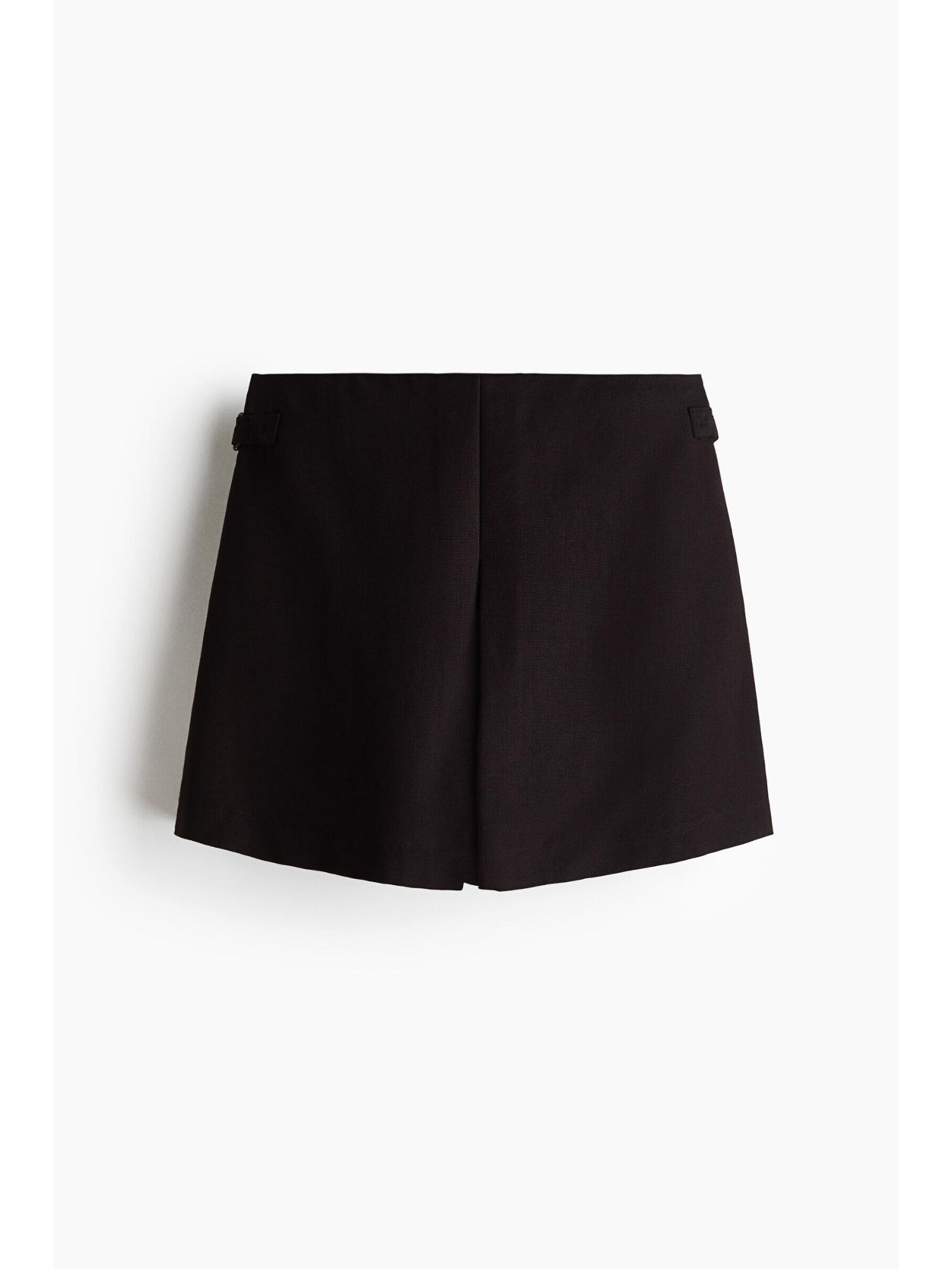 h&m Women Black Buckle-Detail Skort-picture-33