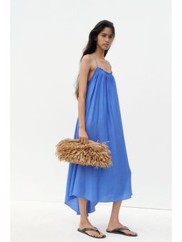 H&M - Women Blue A-Line Low-Back Dress