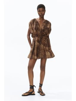 H&M - Women Multi-Color Viscose-Blend Tunic Dress