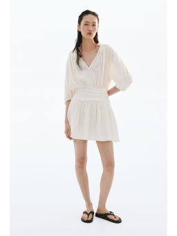 H&M - Women White Draped Tunic Dress