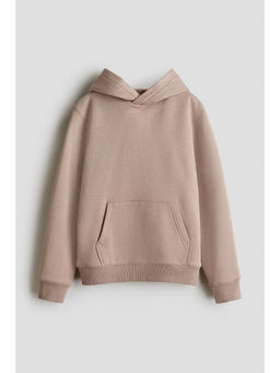 H&M - Boys Beige Brushed-Inside Hoodie