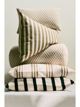 H&M - Beige Jacquard-Weave Outdoor Cushion