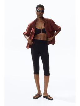 H&M - Women Brown Funnel-Collar Jacket