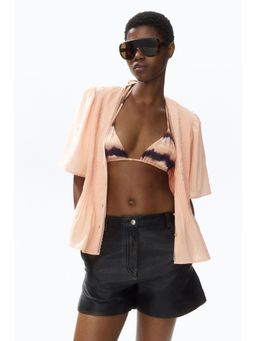H&M - Women Orange Pintucked Blouse