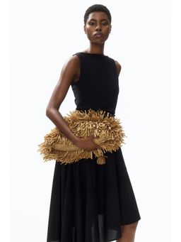H&M - Women Black Boat-Neck Top