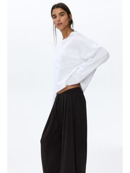 H&M - Women Brown Jersey Drawstring Trousers