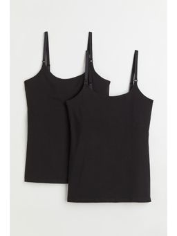 H&M - Women Mama 2-Pack Nursing Strappy Tops