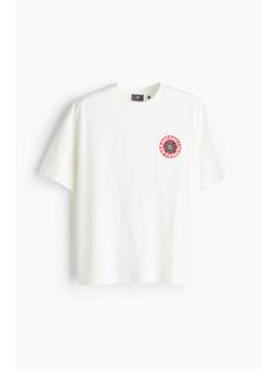 H&M - Men White Loose Fit T-Shirt