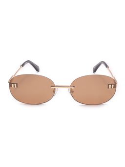 Off-White - Metal Gold Oval Sunglass for Unisex-Oeri15217674 (59)