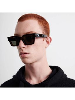 Off-White - Acetate Black Square Sunglass for Unisex-Ow1022100750 (50)