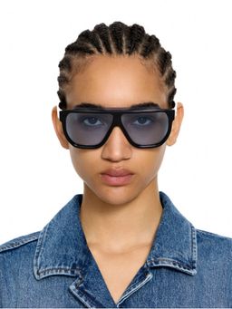 Off-White - Acetate Black Irregular Sunglass for Unisex-Ow10491045133 (52)