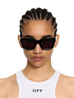 Off-White - Acetate Black Square Sunglass with removable Lens for Unisex-Ow9000100750 (55)