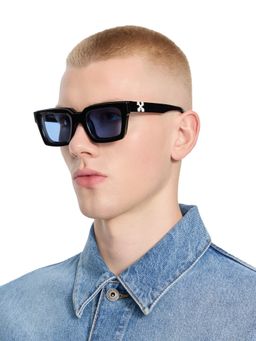 Off-White - Acetate Black Square Sunglass with removable Lens for Unisex-Ow9000104550 (55)