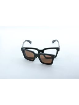 Off-White - Acetate Black Square Sunglass with removable Lens for Unisex-Ow90001064P50 (55)