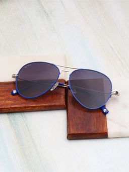 TED SMITH - Metal Grey Pilot Sunglass for Unisex-Sun-Airstar 2_C4 (56)