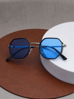 TED SMITH - Metal Blue Irregular Sunglass for Unisex-Tees-7_C4 (51)