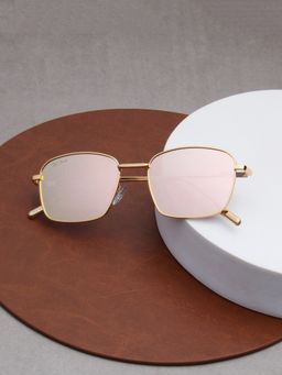 TED SMITH - Metal Pink Square Sunglass for Unisex-Volte_C6 (54)