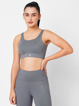 BODD ACTIVE - Frost Grey Sports Bra