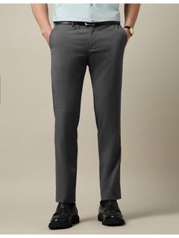 Arrow - Men's Dobby Weave Regular Fit Trouser - Grey