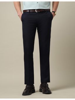 Arrow - Men's Dobby Weave Textured Trouser - Navy Blue