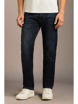 Louis Philippe - Men Navy Blue Light Slim Fit Jeans
