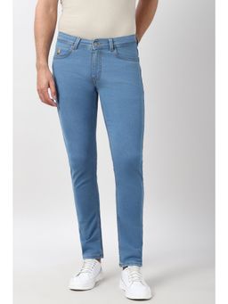 Peter England - Men Blue Light Wash Jeans
