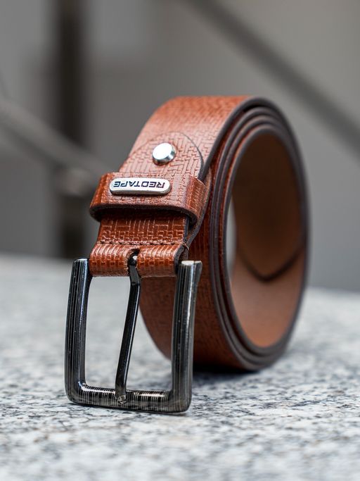 Brown Belt Red Tape Leather Belt Buy Red Tape Men Tan Brown