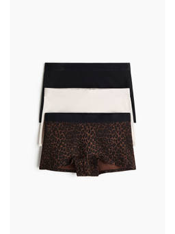 H&M - Women Multi-Color 3-pack cotton boxer briefs