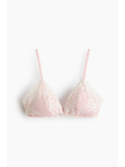 H&M - Women Pink Padded soft lace bra