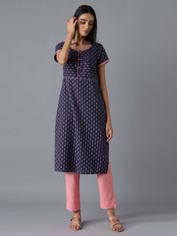 Aurelia - Navy Casual Kurta