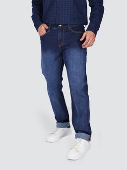 Lee - Men Blue Mick Comfort Fit Mid Rise Heavy Fade Jeans