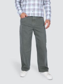 Wrangler - Men Green Baggy Fit Low Rise Jeans