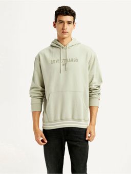 Levi's - Men's Typography Beige Hoodie