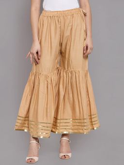 Bcz Style - Gold Solid/Plain Regular Sharara