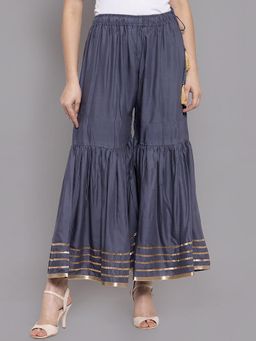 Bcz Style - Grey Solid/Plain Regular Sharara