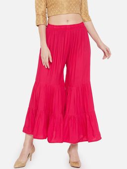 Bcz Style - Pink Solid/Plain Regular Sharara