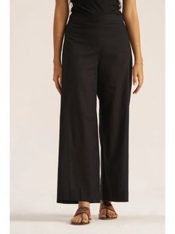 Bcz Style - Black Solid/Plain Loose Palazzo