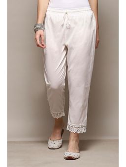 Bcz Style - Cream Solid/Plain Regular Pant