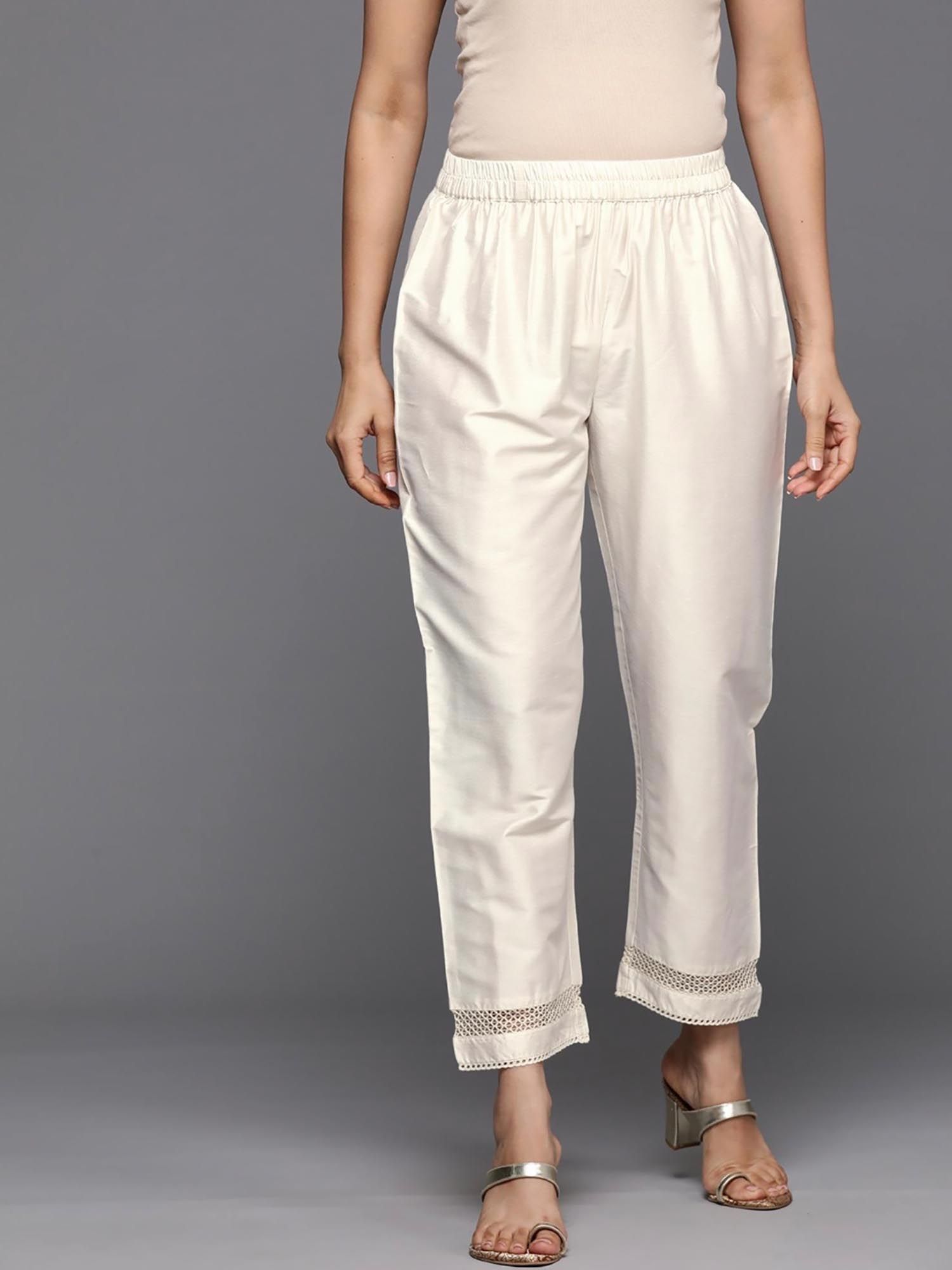 bcz style Cream Solid/Plain Regular Pant-picture-27